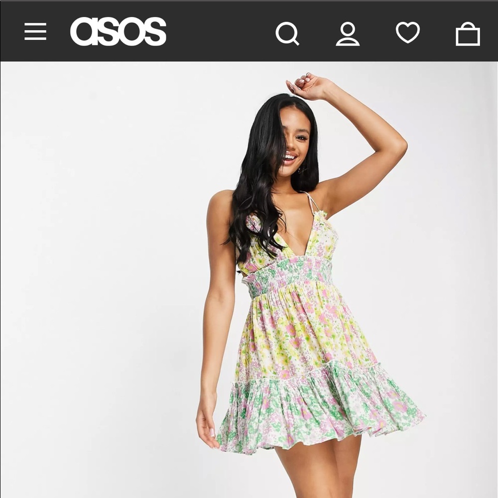 ASOS design tiered dress
